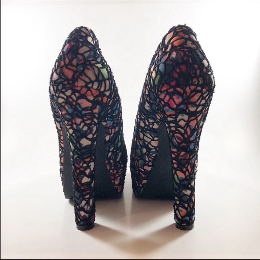 Hp Shi By Journeys Multicolored Platform Heels - image 6